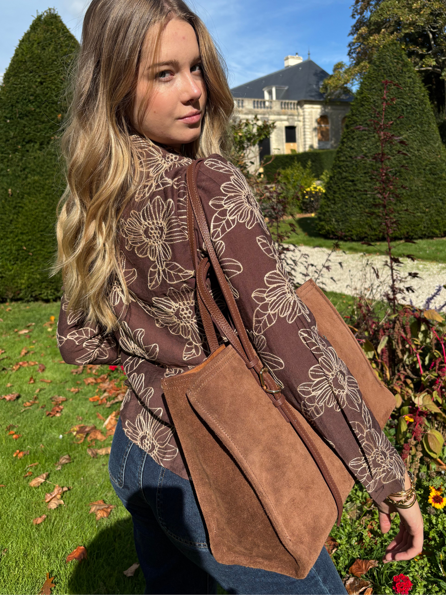 Cabas Cuir avec Trousse