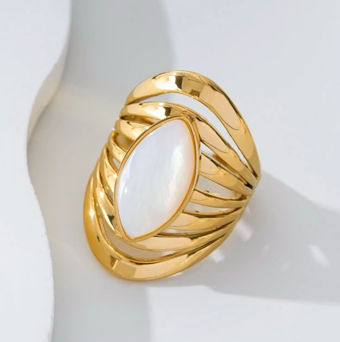 Bague Nacre Ajustable