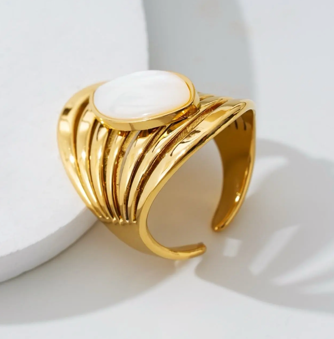 Bague Nacre Ajustable