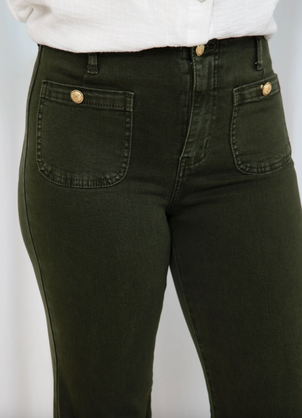 Jean Boutonné Wide Leg