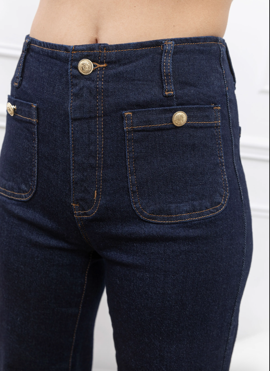 Jean Boutonné Wide Leg
