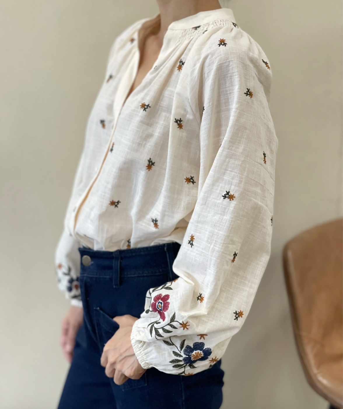 Chemise Élégante Brodée