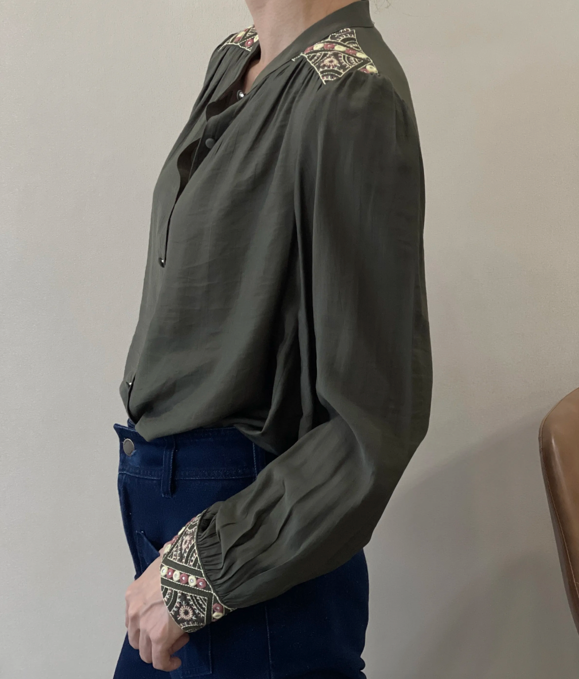Blouse Bohème Kaki