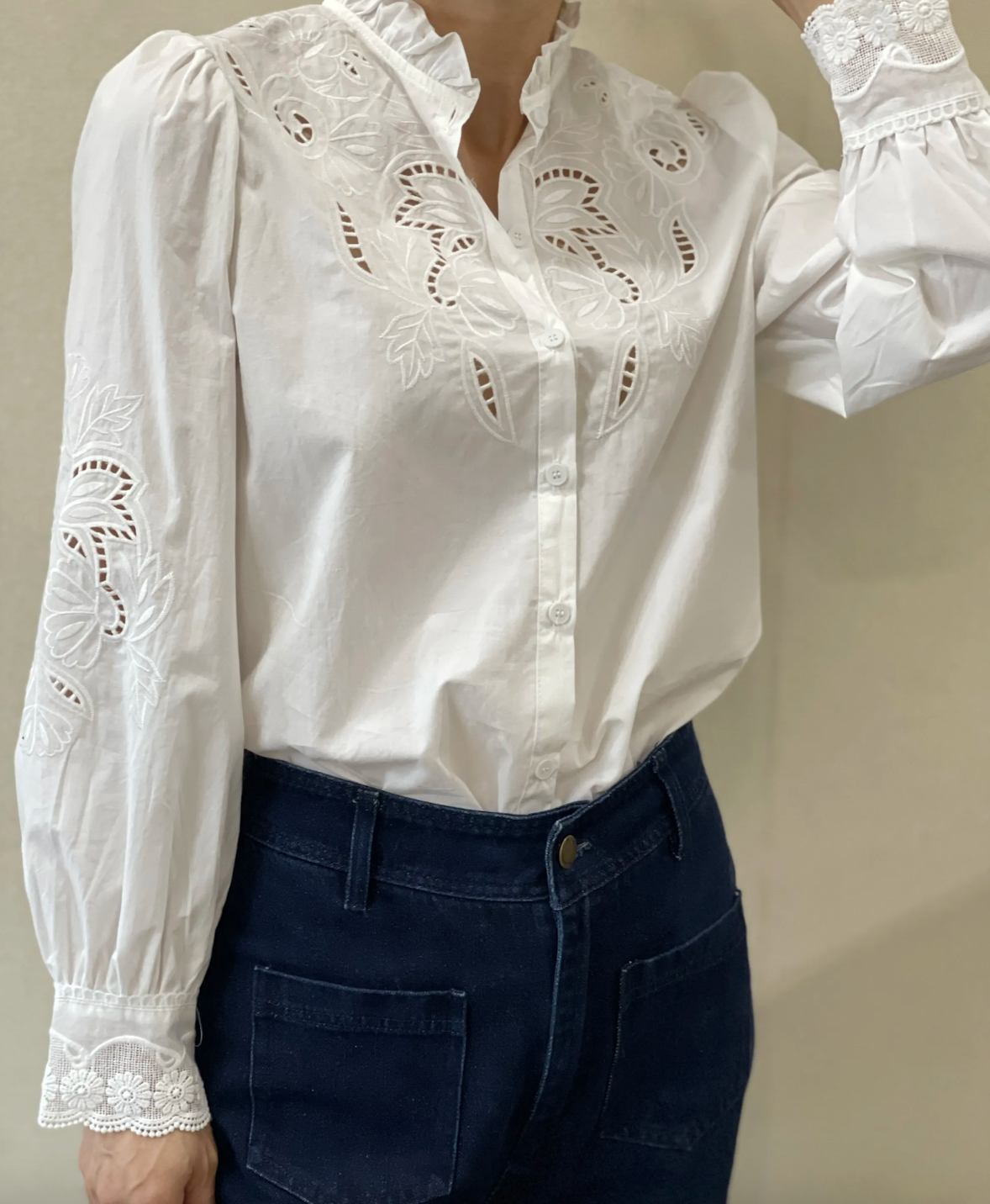 Chemise Bohème Broderie Anglaise