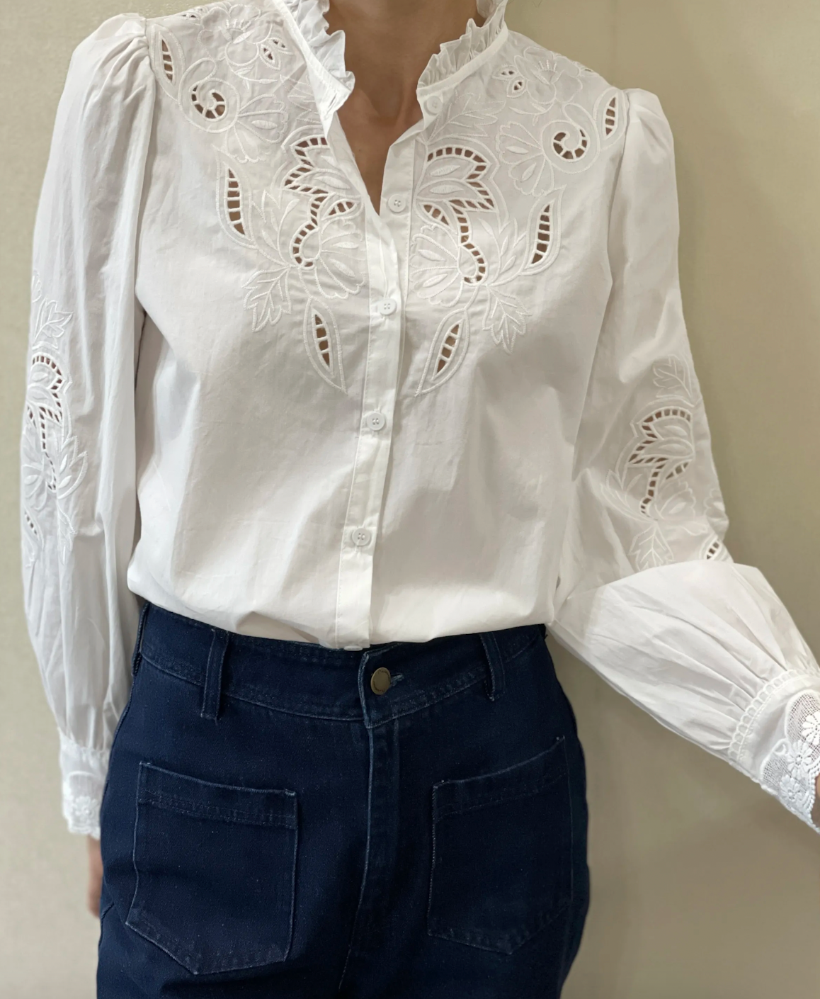 Chemise Bohème Broderie Anglaise