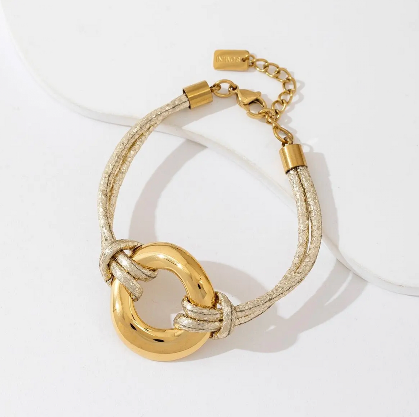 Bracelet Cordon Doré