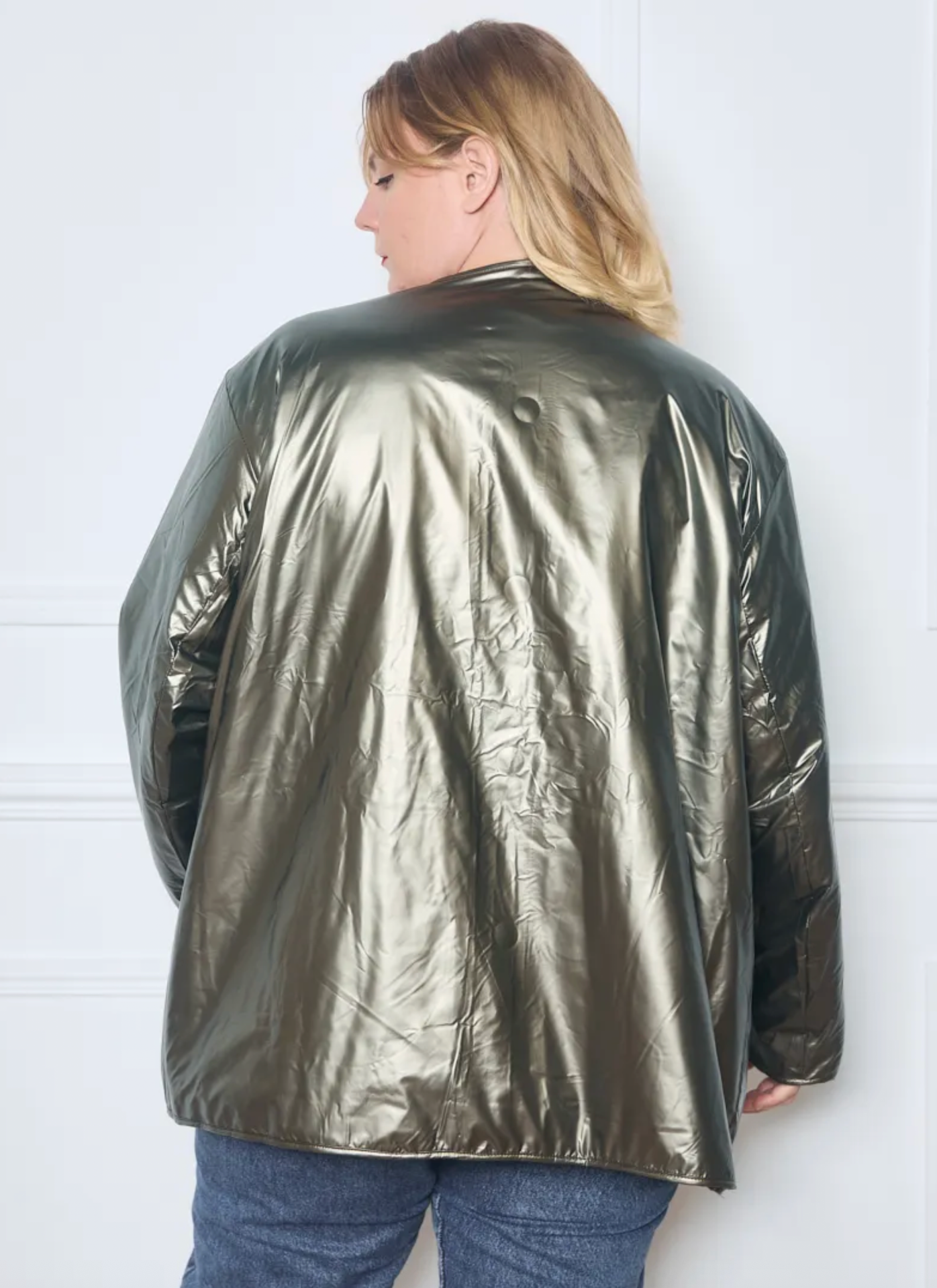 Manteau Réversible Bi Matière - Grandes Tailles