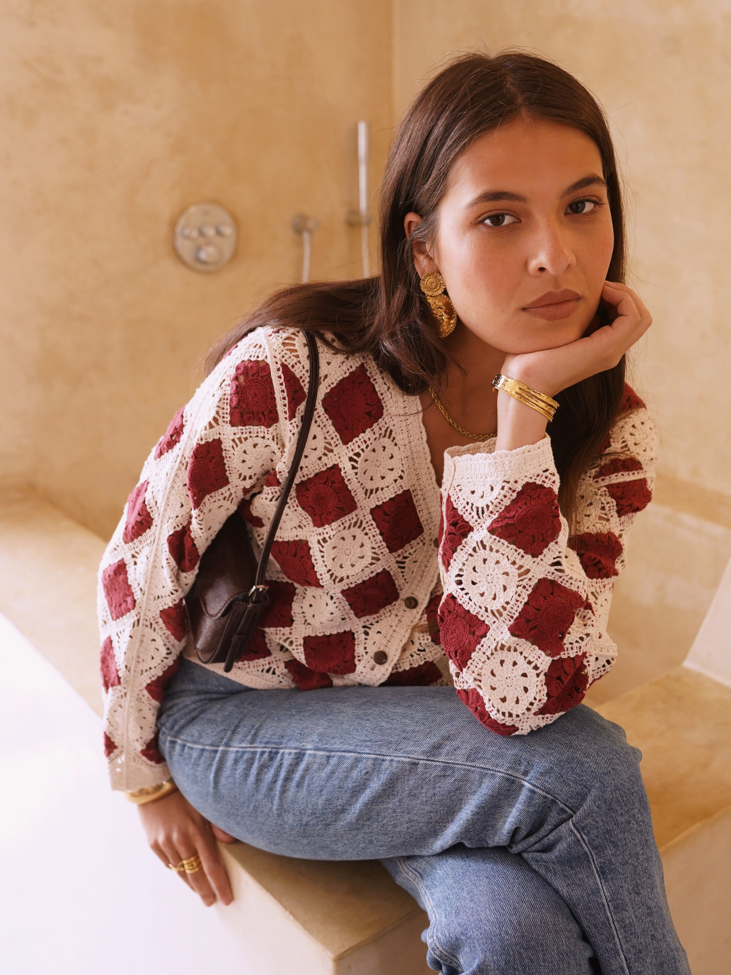 Cardigan Crochet Bohème