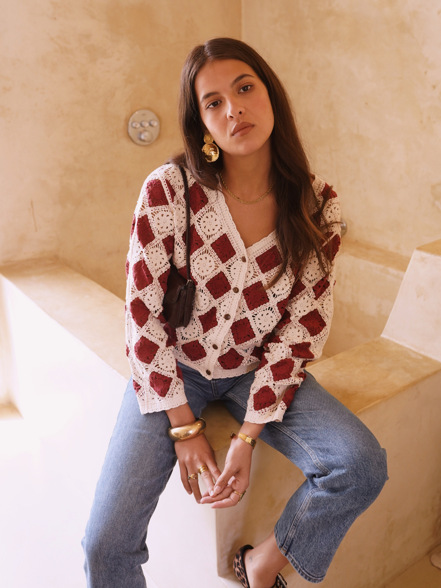 Cardigan Crochet Bohème