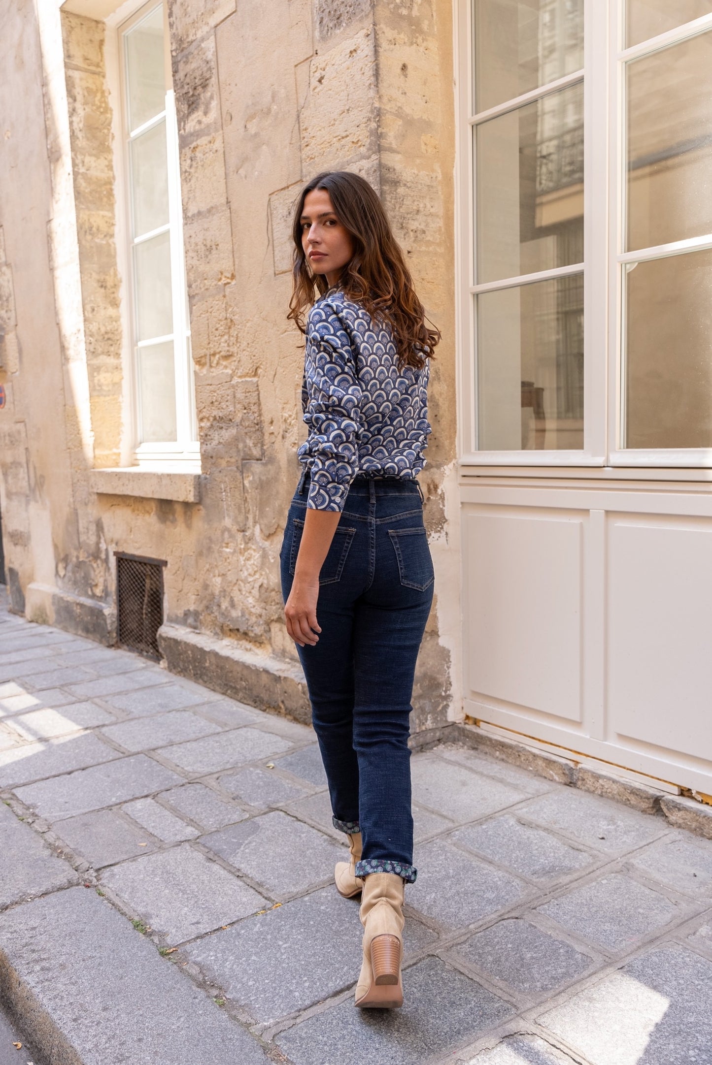 Chemise Bleu Graphique