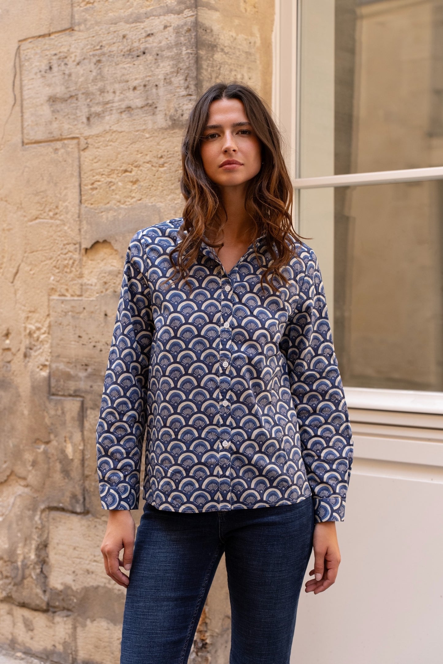 Chemise Bleu Graphique