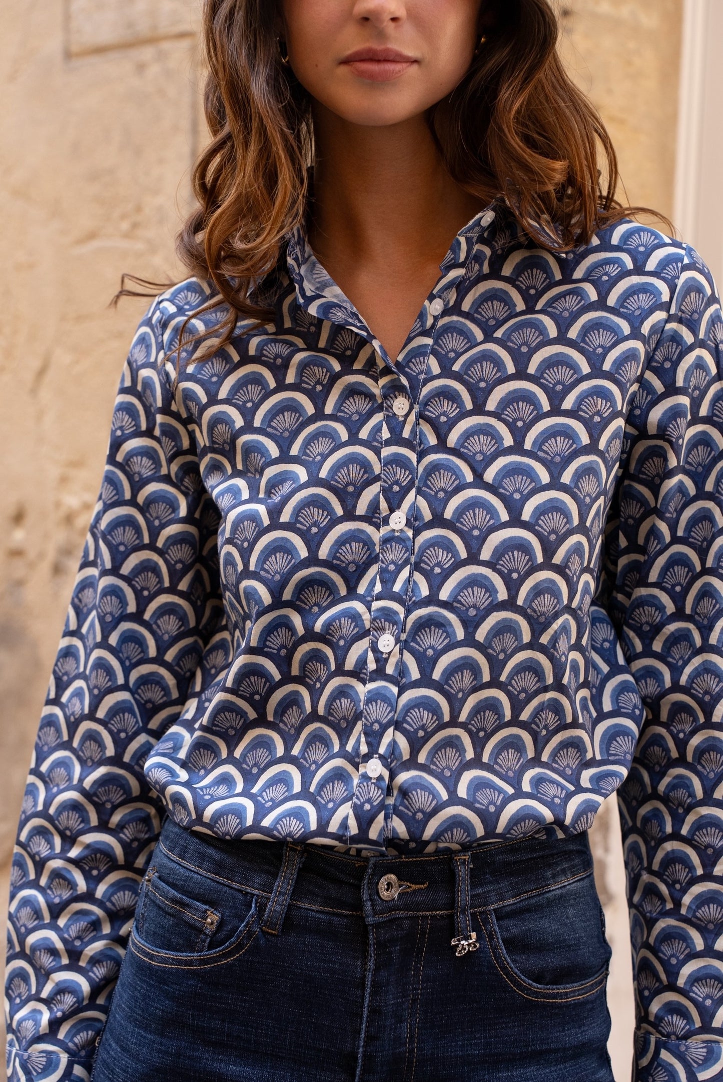 Chemise Bleu Graphique