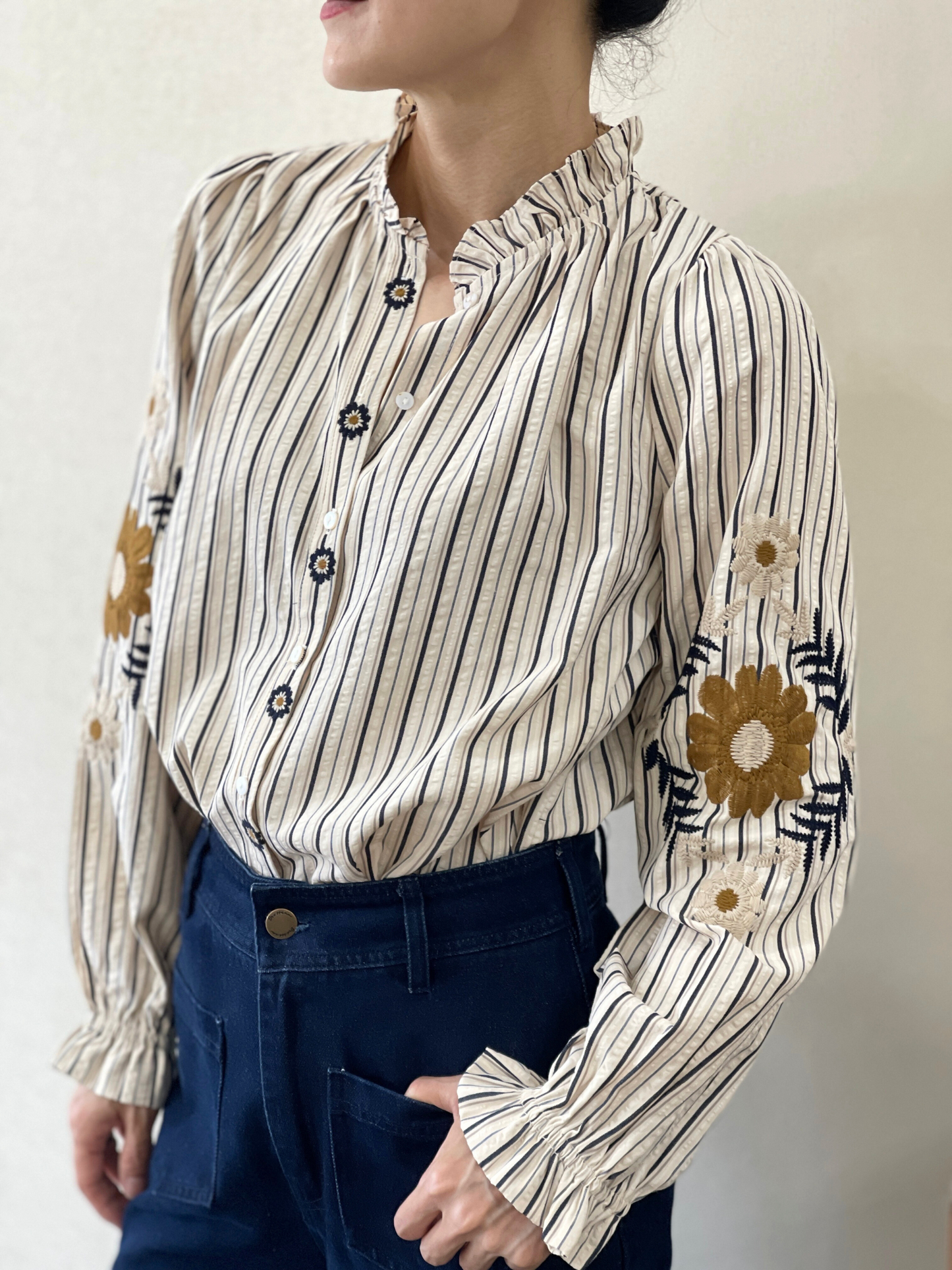 Chemise Rayures Florales