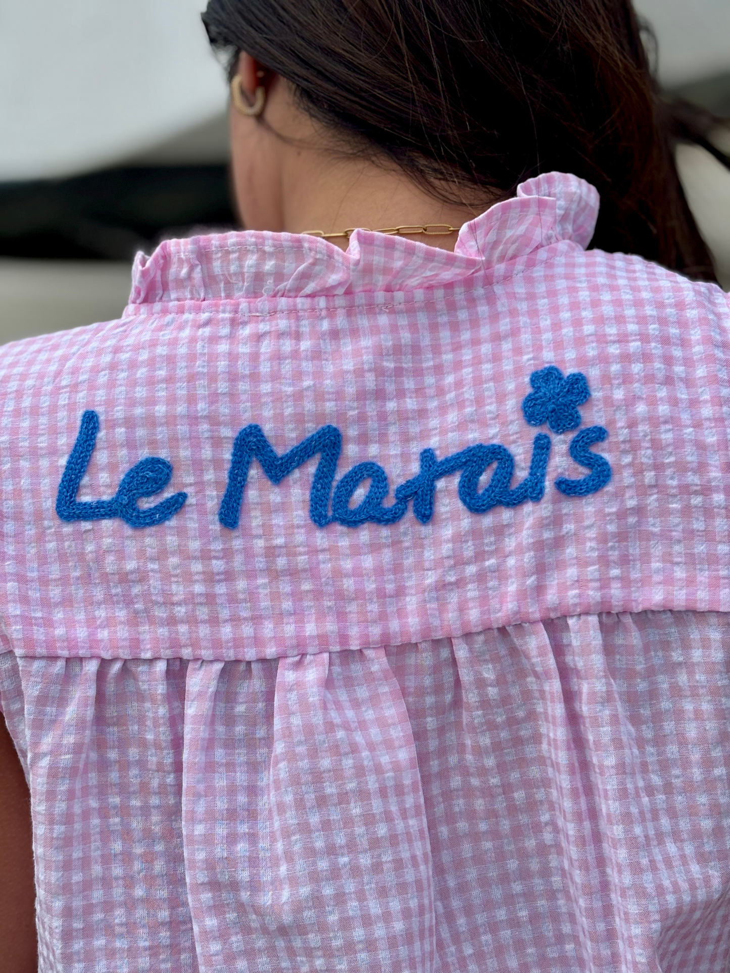 Chemise Vichy " Le Marais"