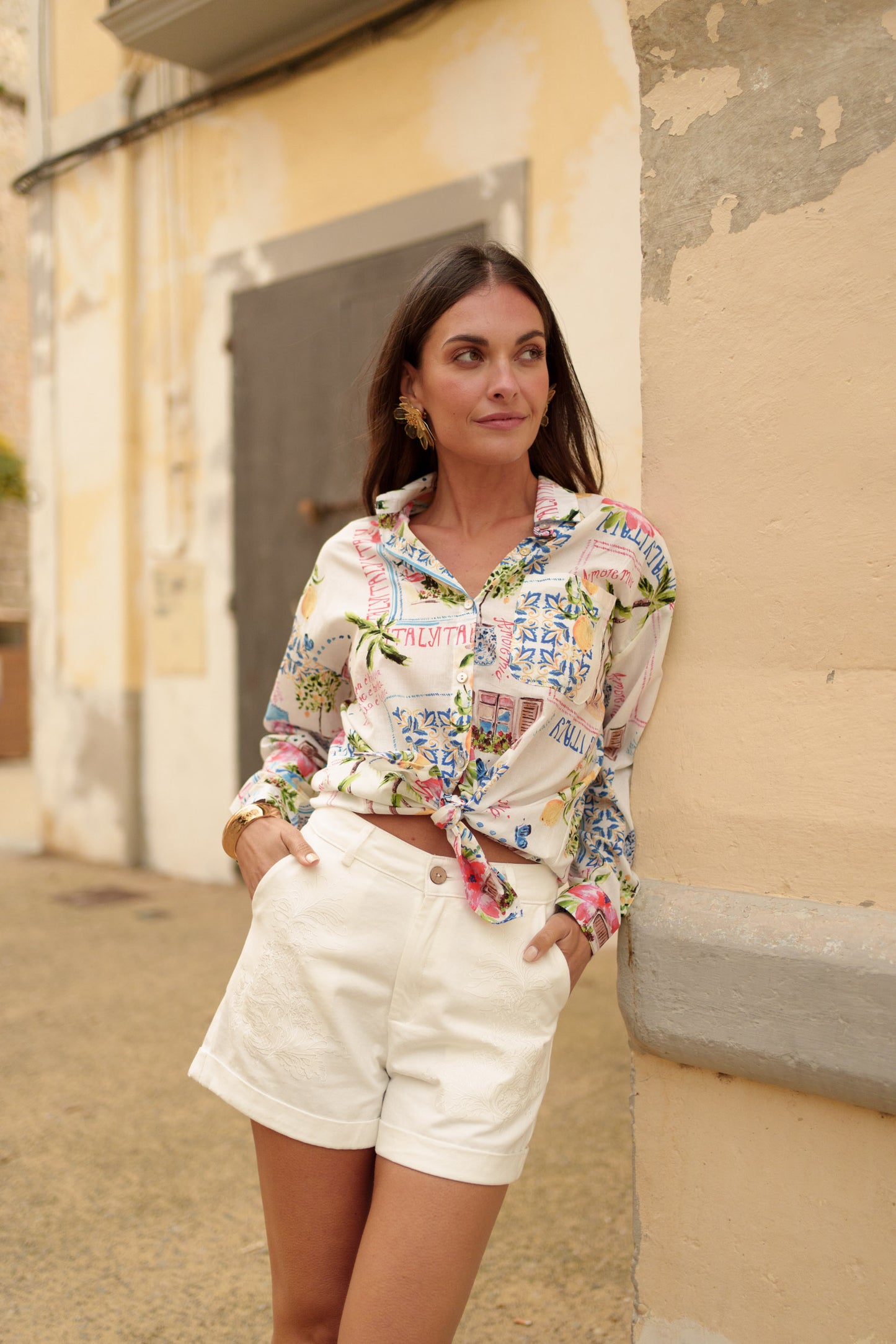 Chemise fluide imprimée