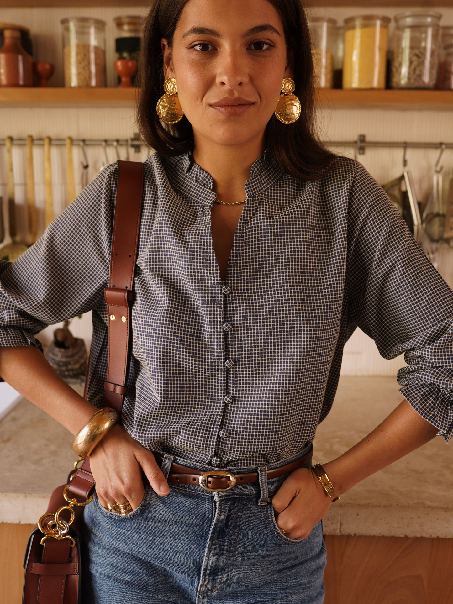 Chemise Coton Carreaux