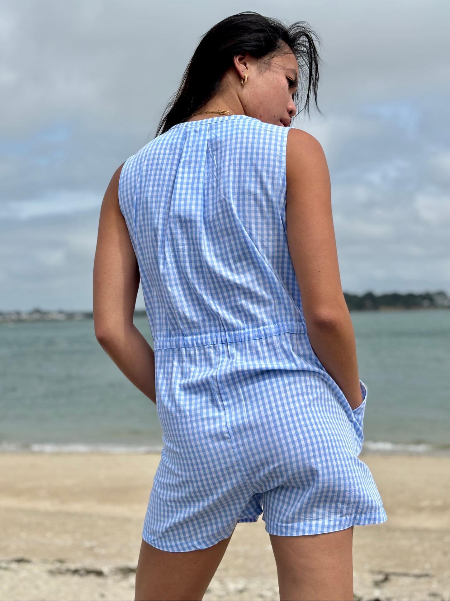 Combinaison Sans Manches en Coton