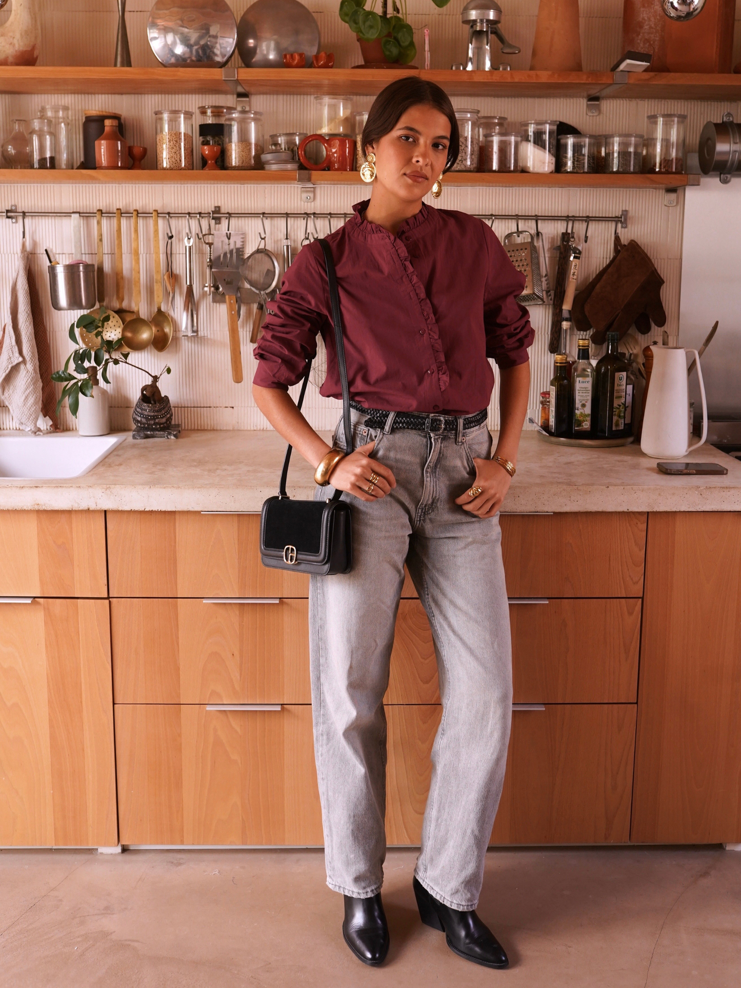 Chemise Tendance Bordeaux