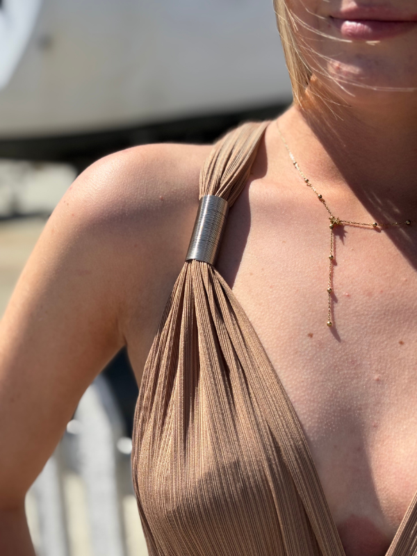 Combinaison Décolleté Fluide camel