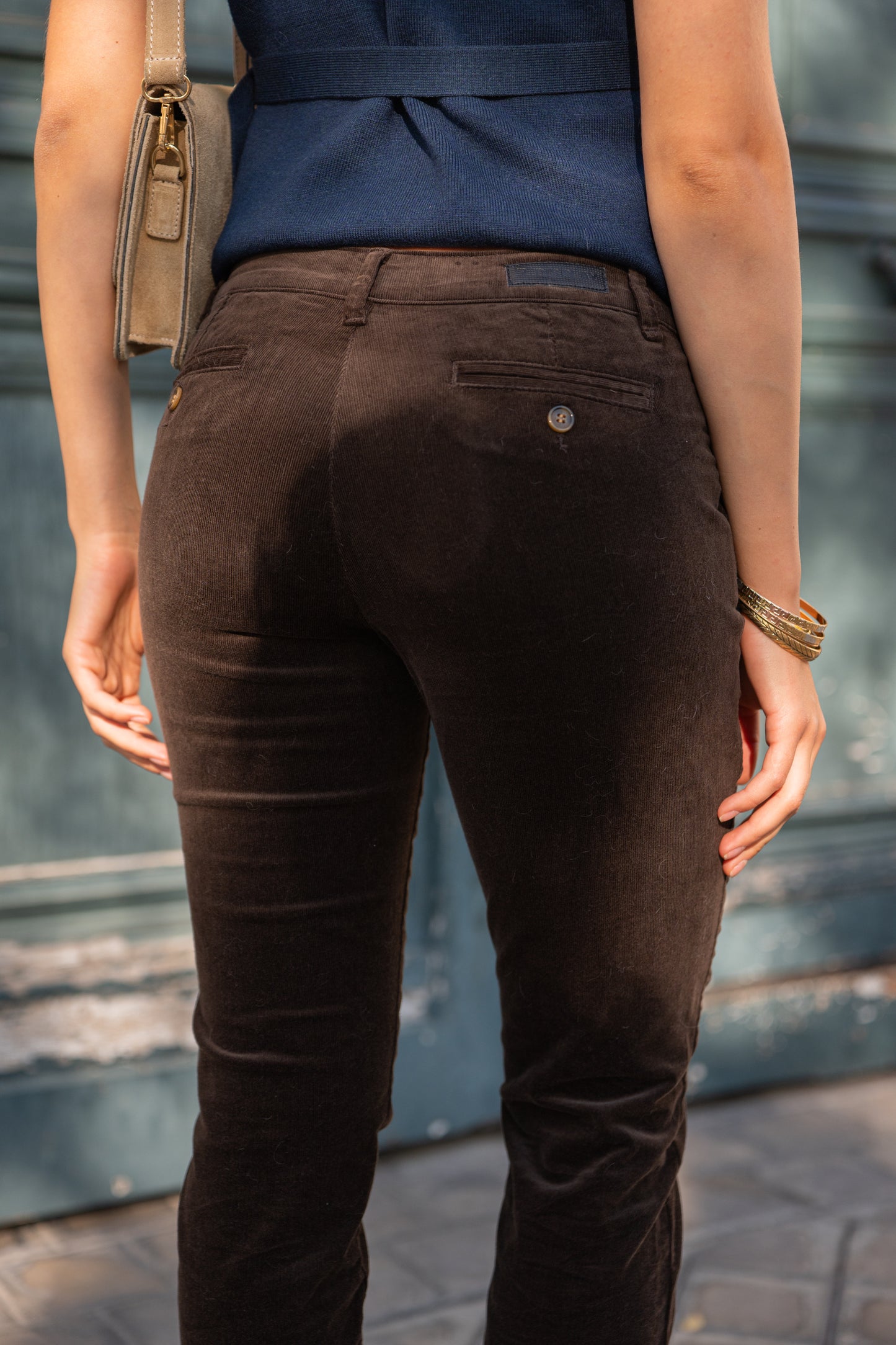 Chino Velours Marron