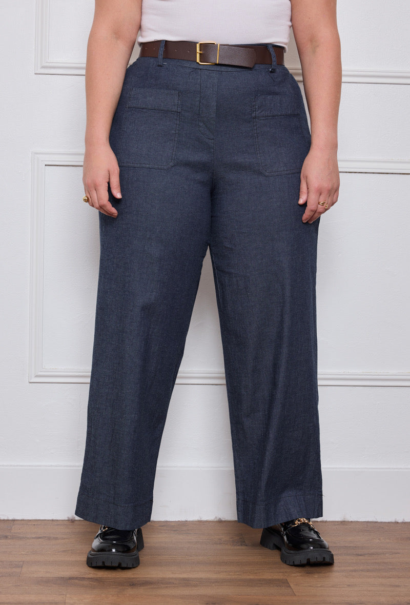 Pantalon Poches Plaquées - TU du 44 au 50