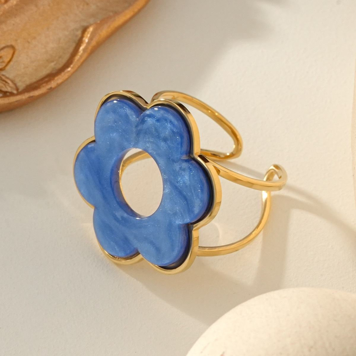 Bague Fleur Minimaliste