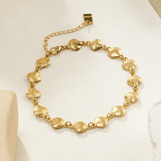 Chaîne de Cheville Coquillage Doré