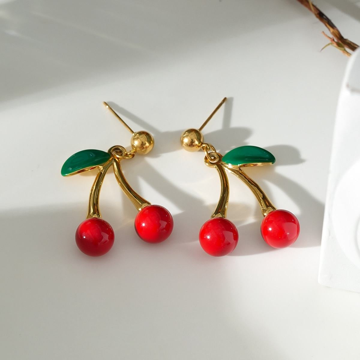 Boucles d’oreilles "Cerises Pop"