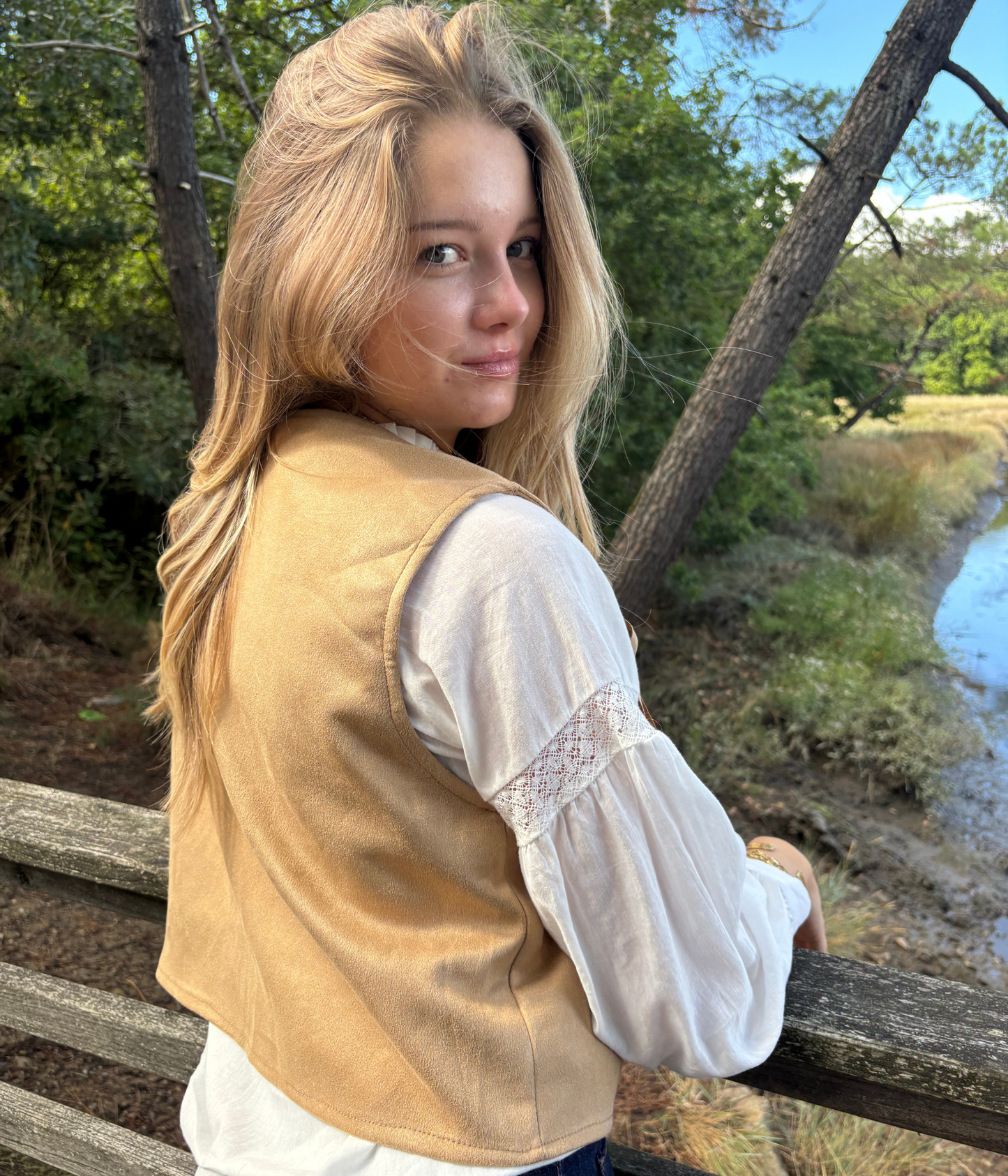 Gilet Franges Bohème
