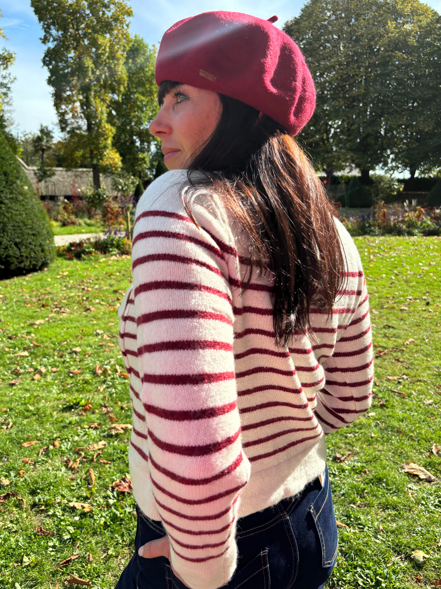 Gilet Rayé Zippé