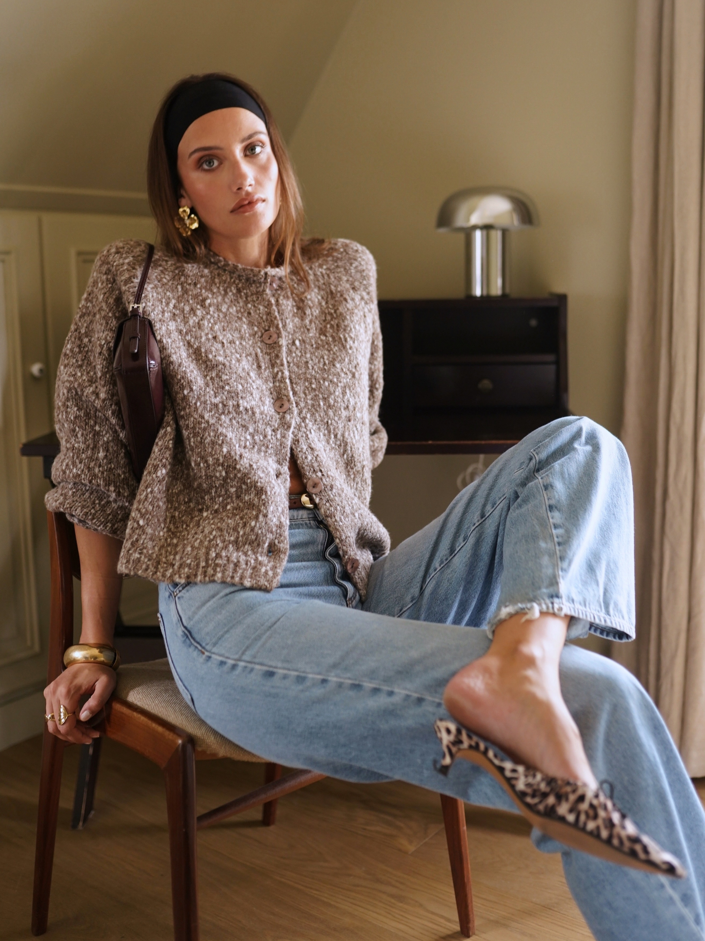 Gilet Maille Chinée