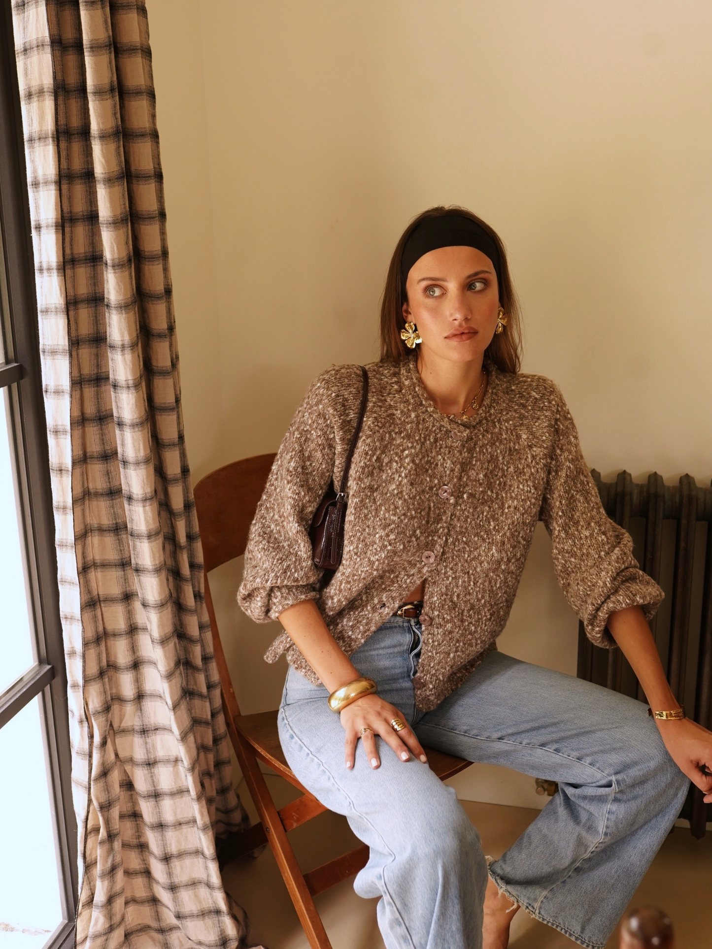 Gilet Maille Chinée
