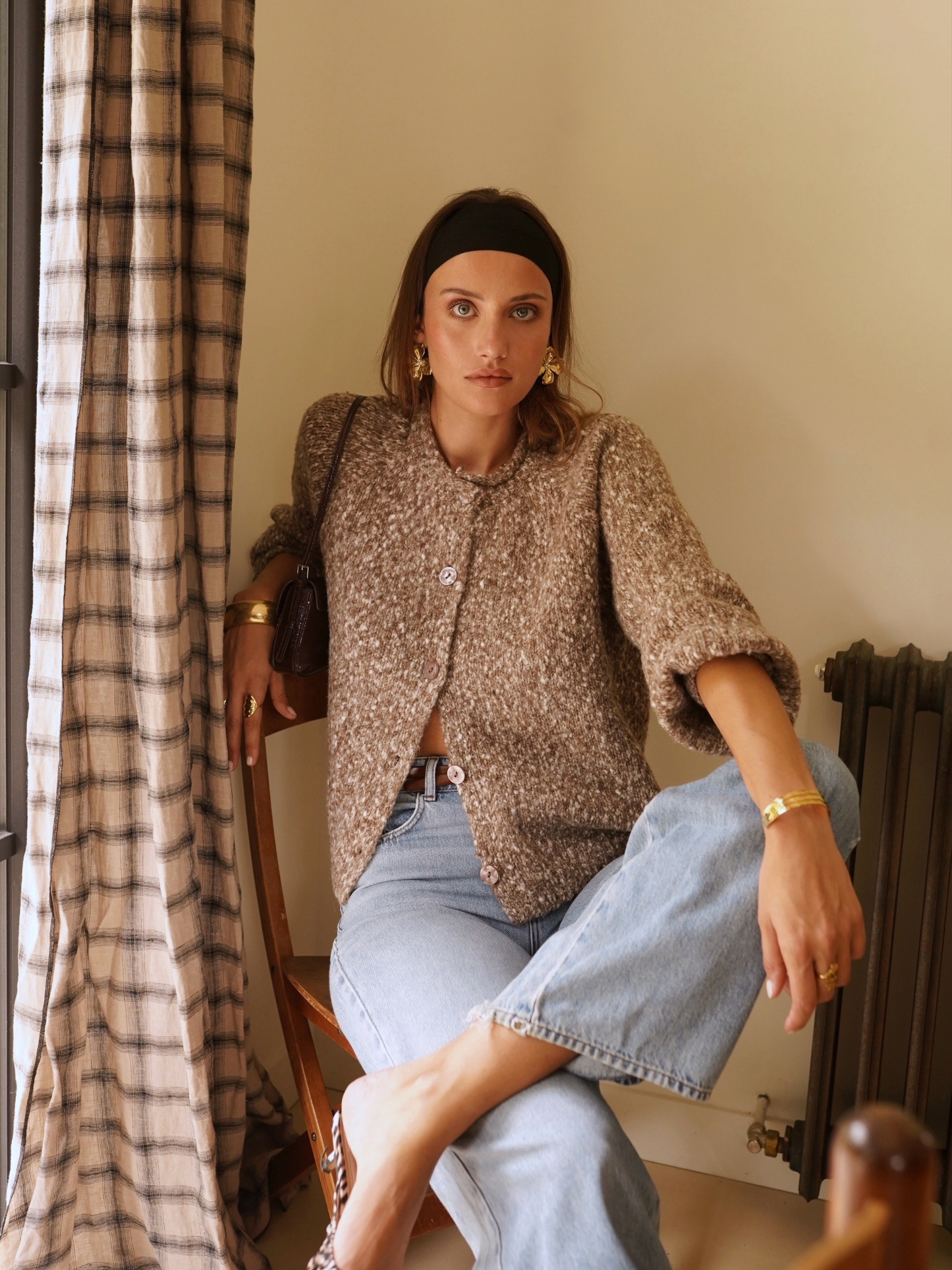 Gilet Maille Chinée