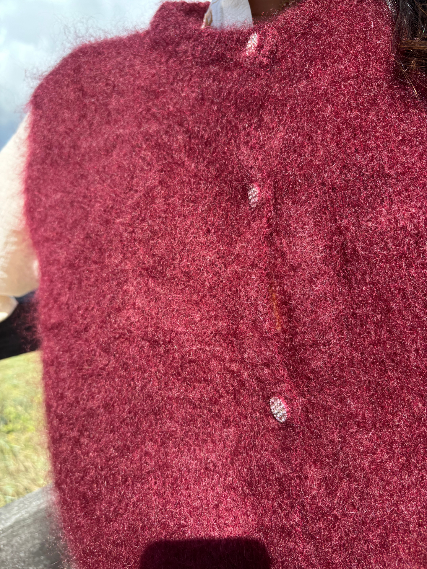 Gilet sans manches en kid mohair