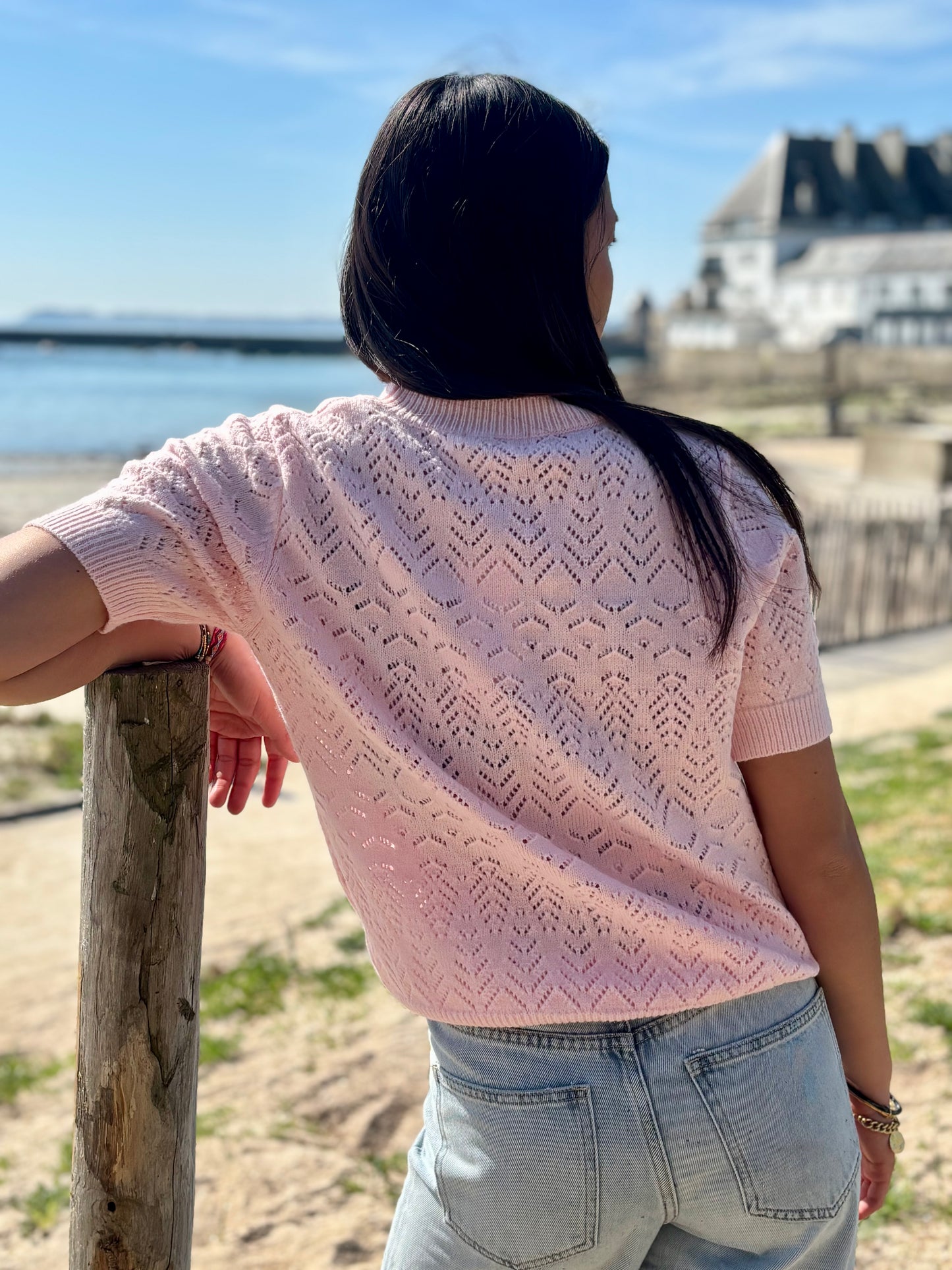 Pull Ajouré Élégant