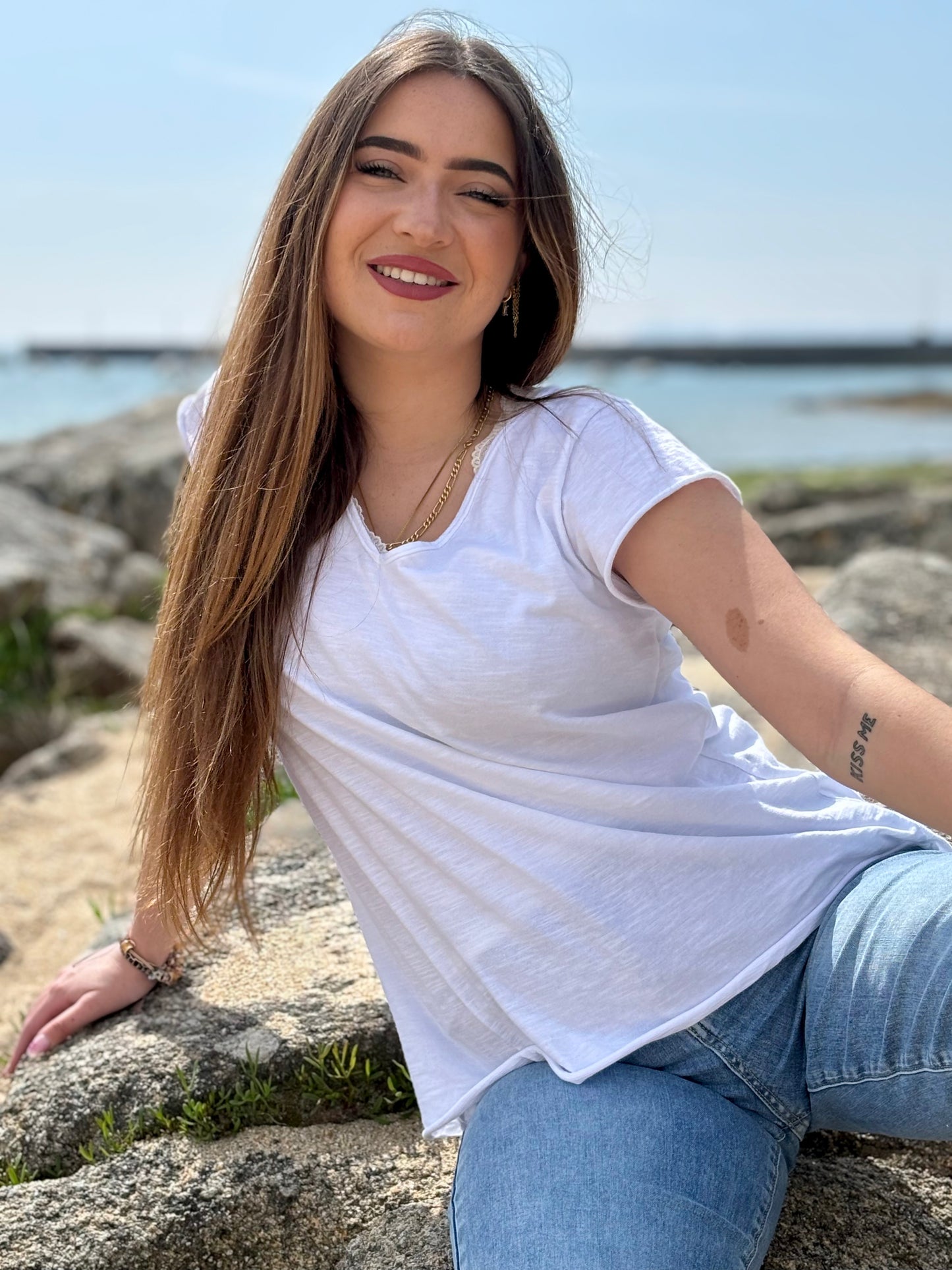 Tee-shirt Basique Uni 100% Coton