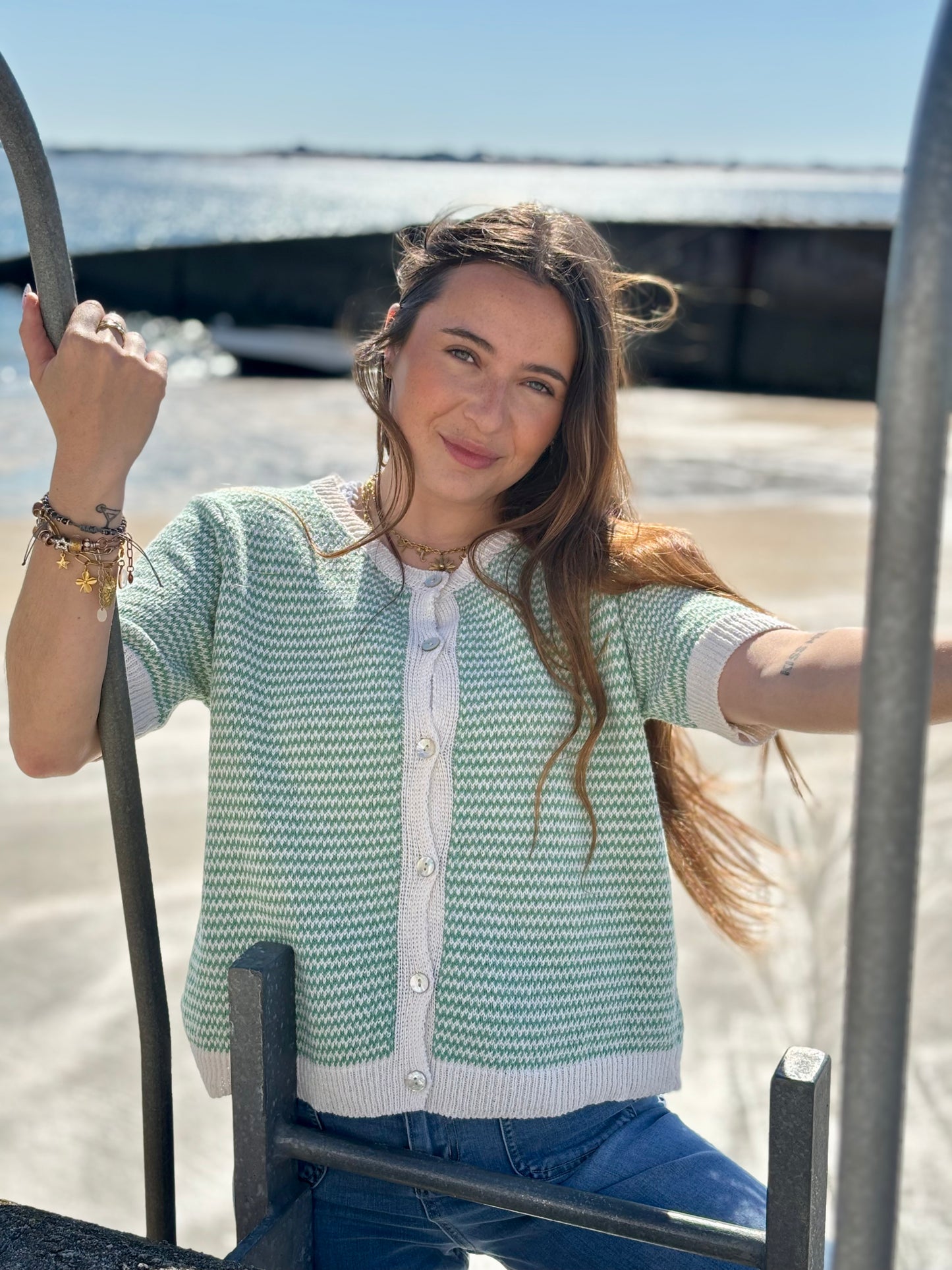 Gilet "Margot" à manches courtes