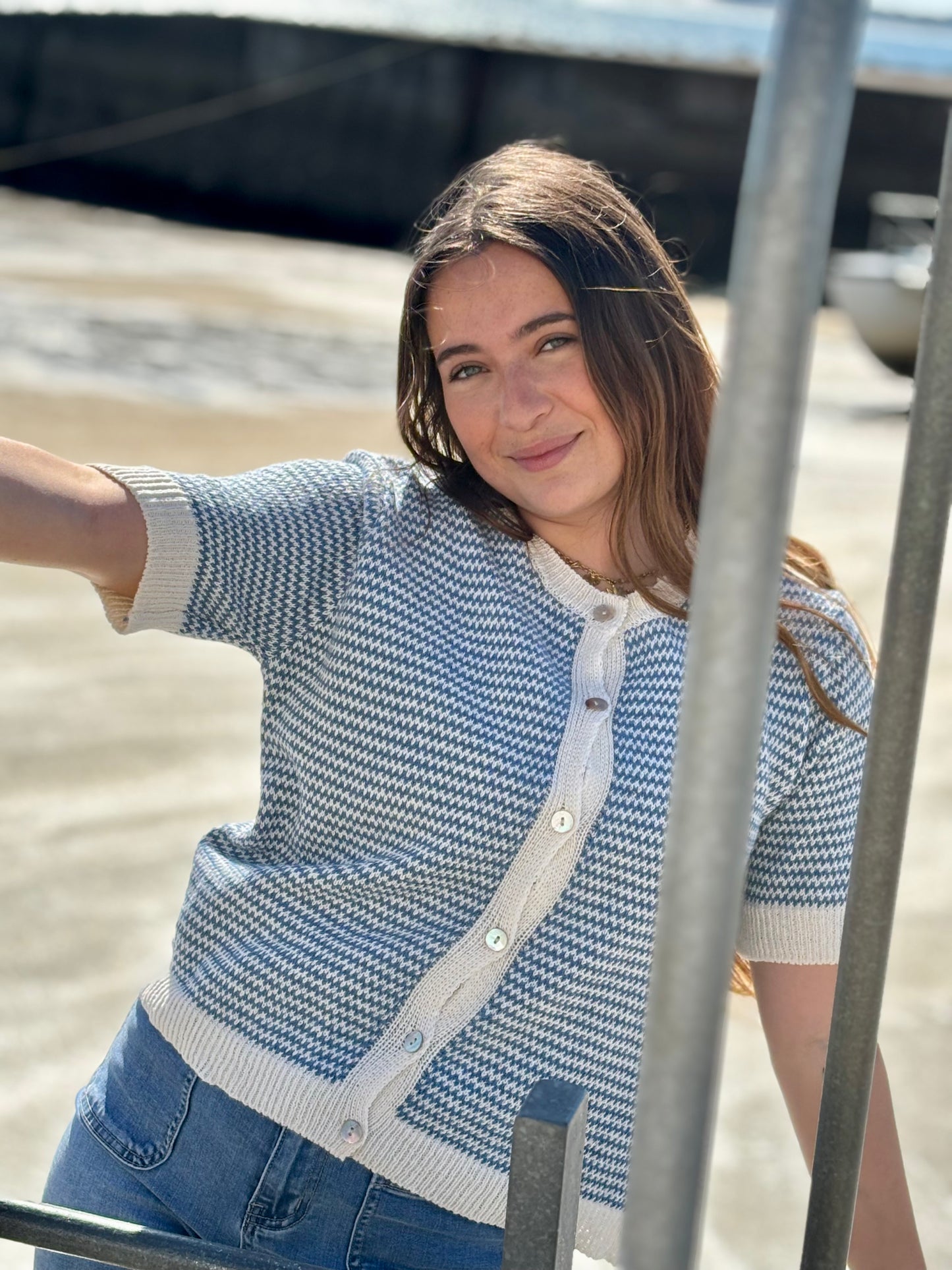 Gilet "Margot" à manches courtes