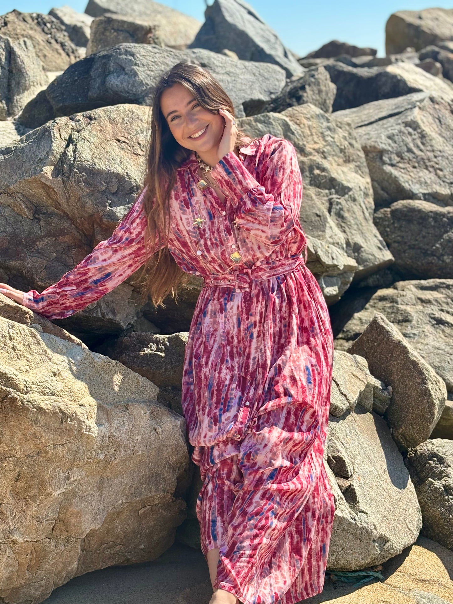 Robe Chemise Fluide Imprimée