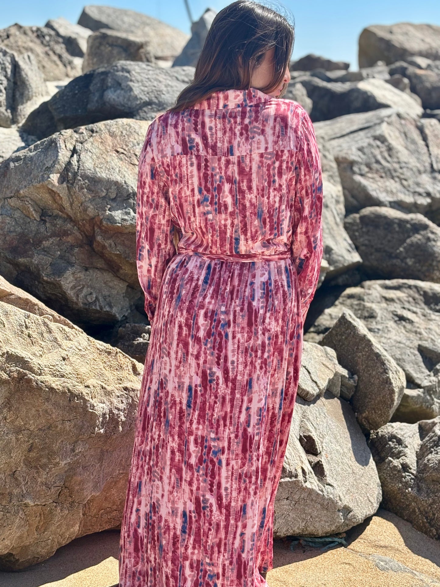 Robe Chemise Fluide Imprimée