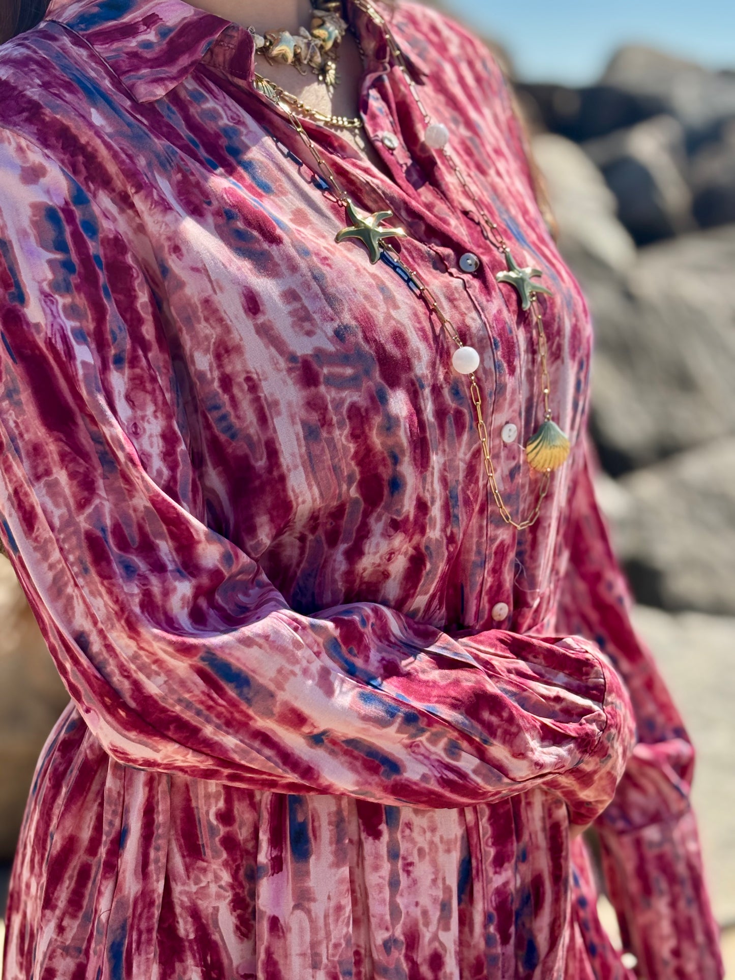 Robe Chemise Fluide Imprimée