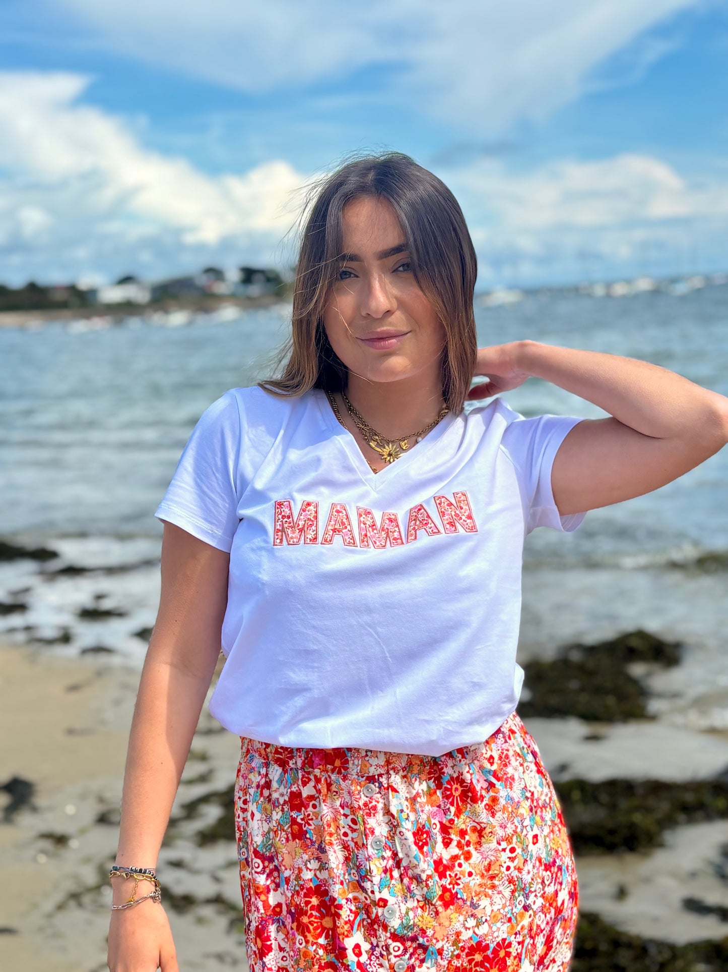 Tee-shirt “MAMAN” Col V
