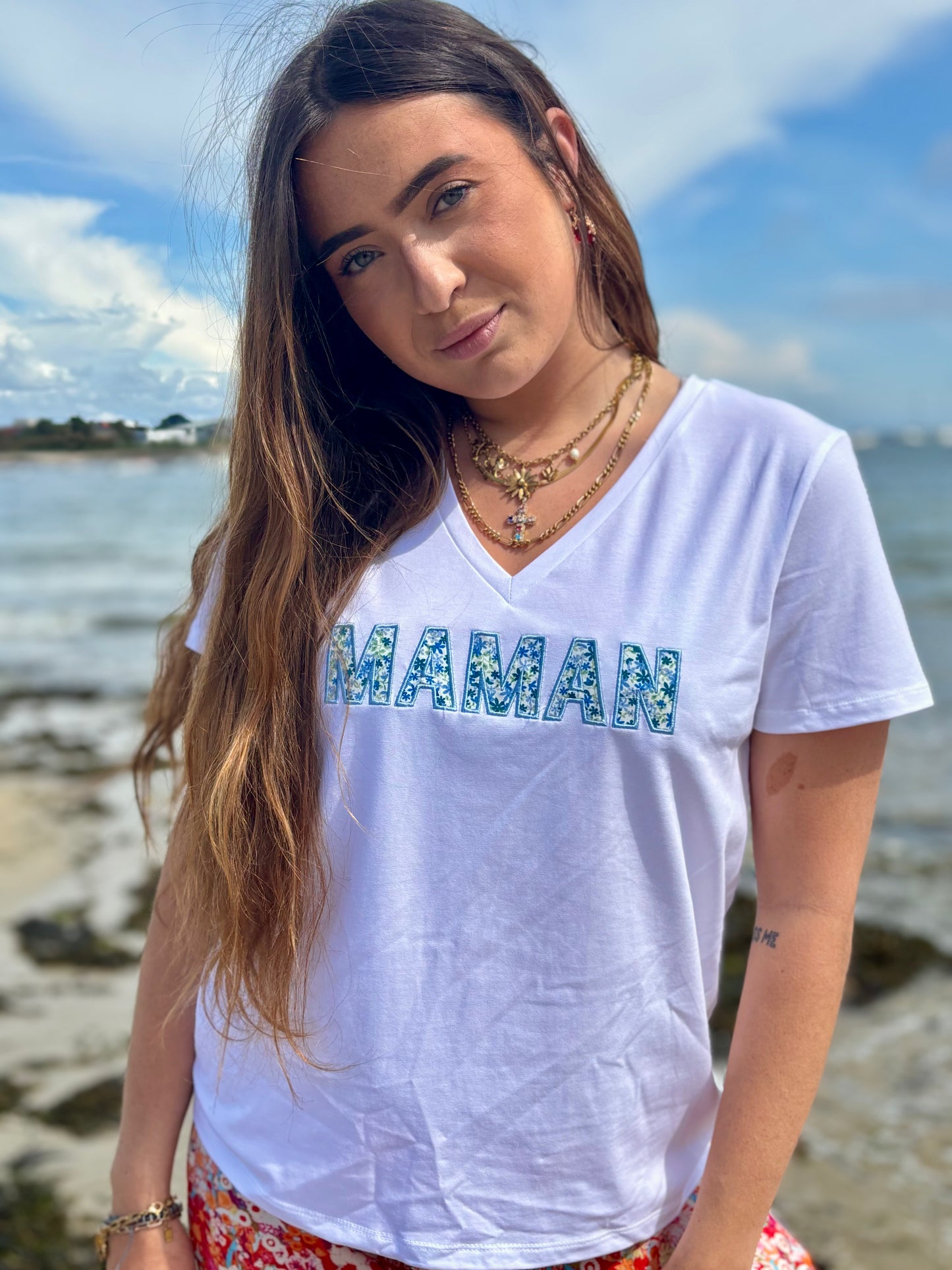 Tee-shirt “MAMAN” Col V