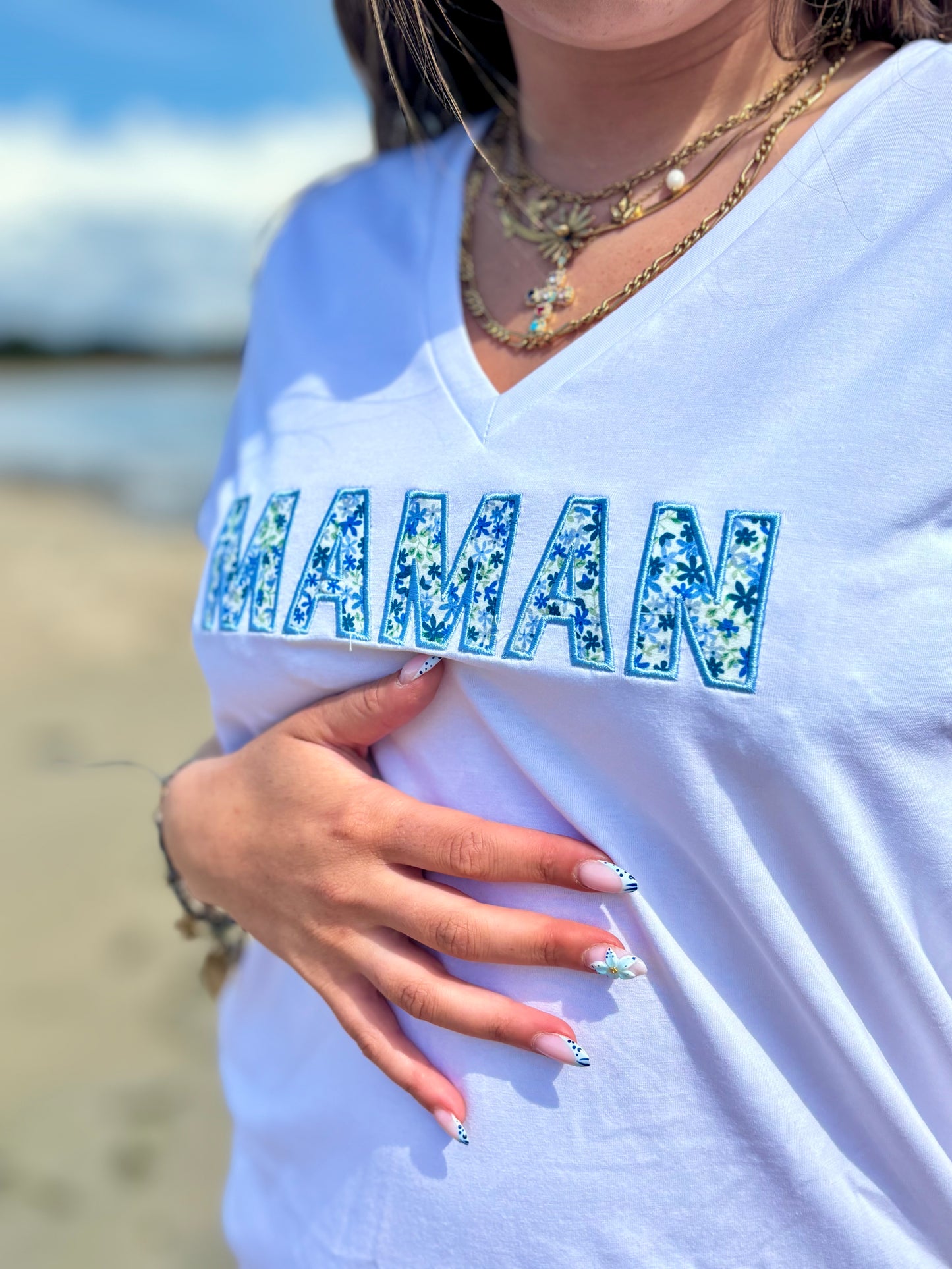 Tee-shirt “MAMAN” Col V