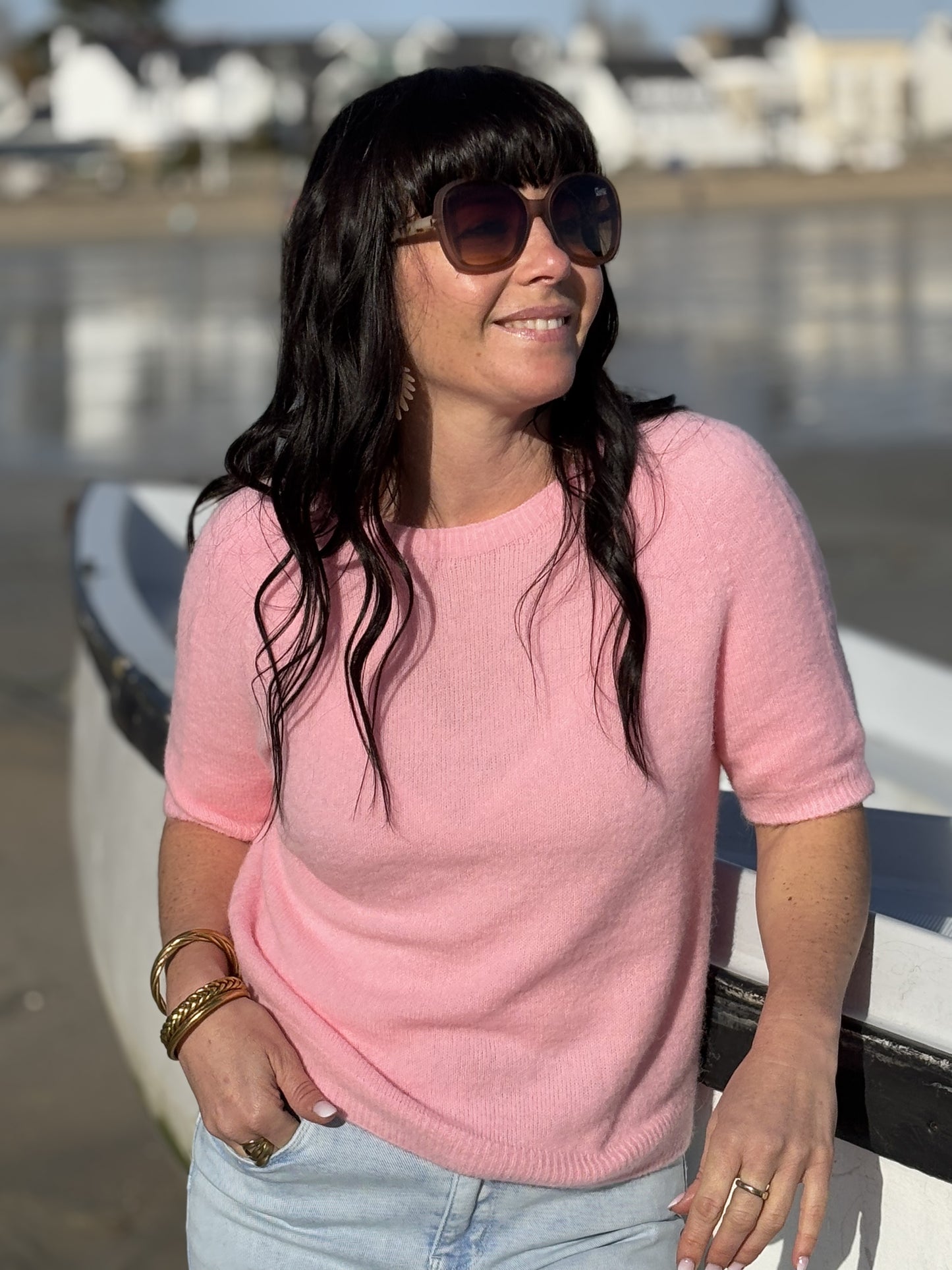 Pull Doux à Manches Courtes