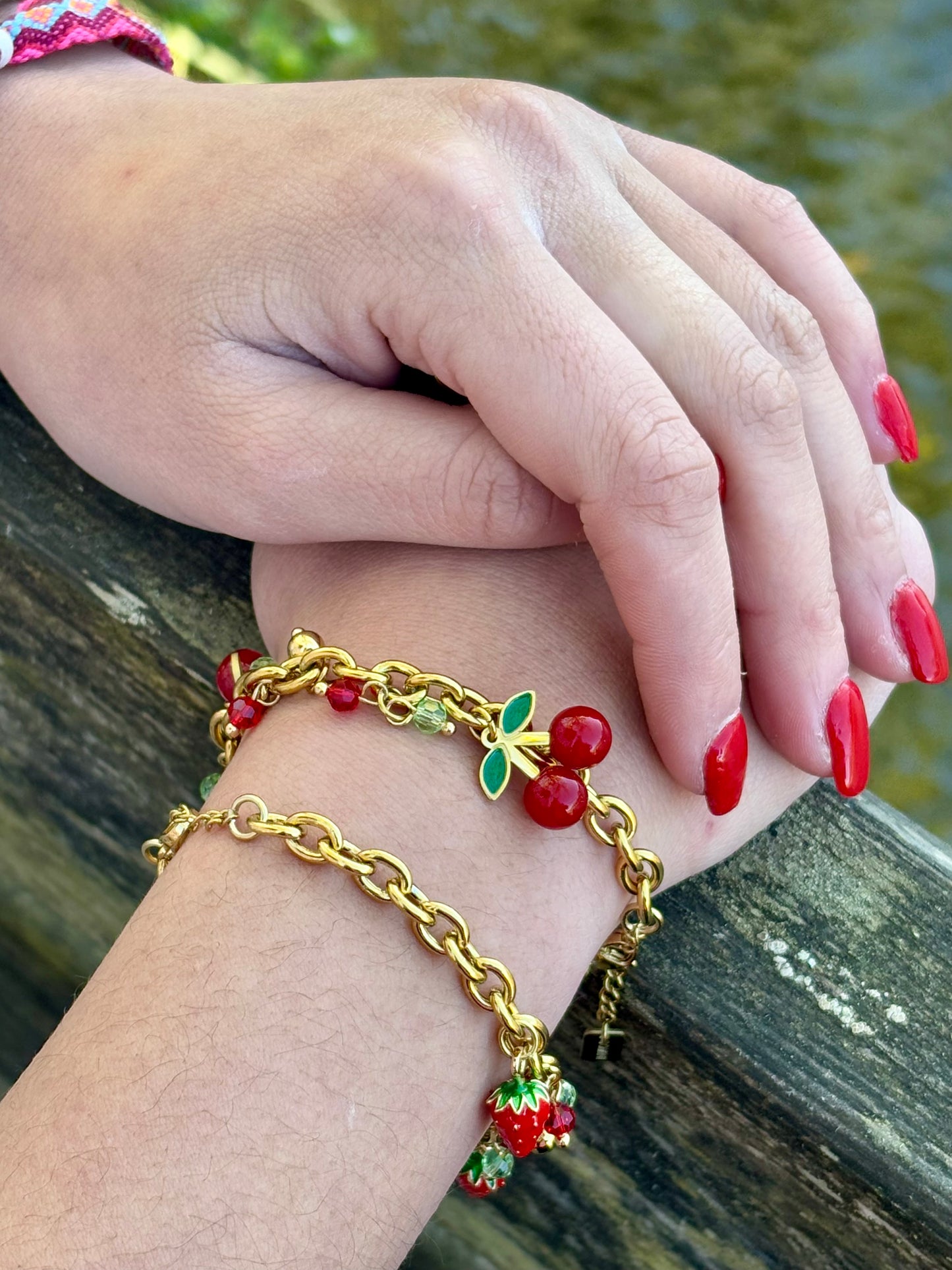 Bracelet Fantaisie "Fruits Rouges"