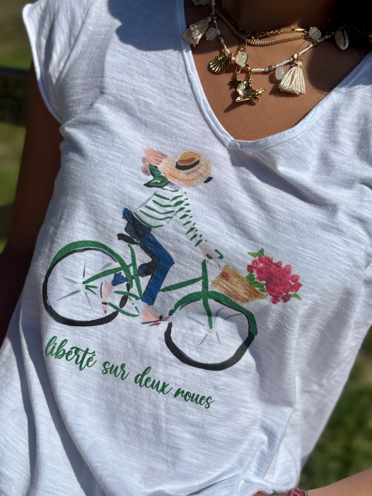 Tee-shirt « Liberté sur deux roues »