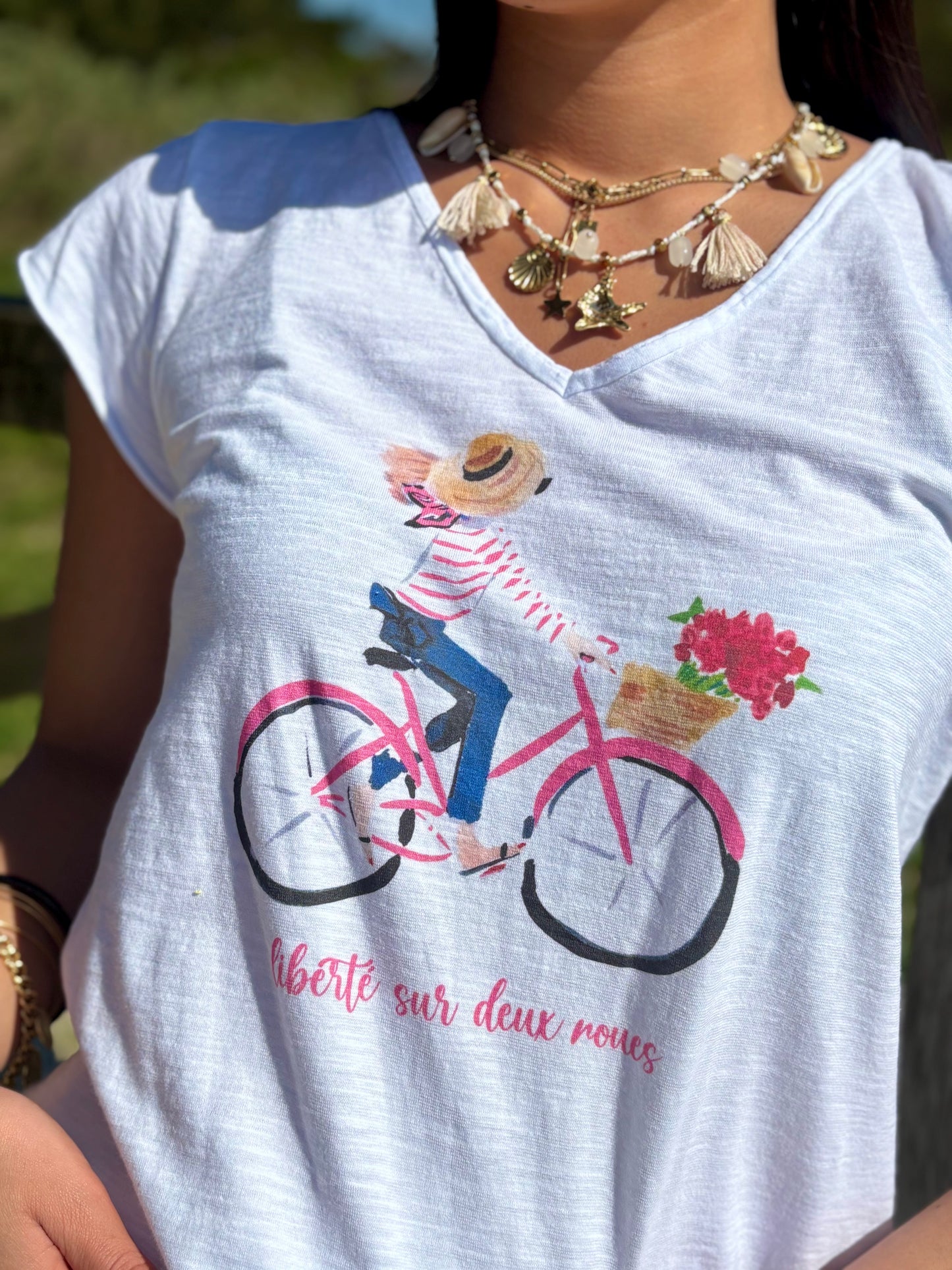 Tee-shirt « Liberté sur deux roues »