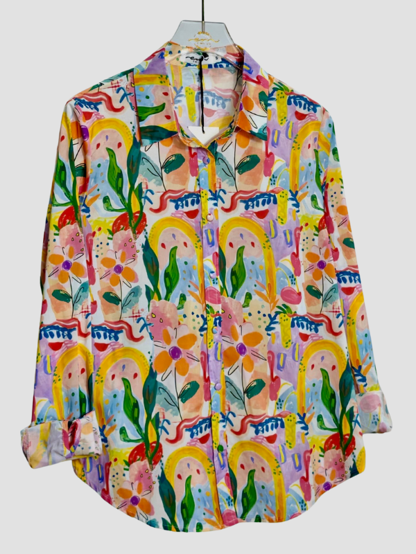 Chemise Fleurie Grahique