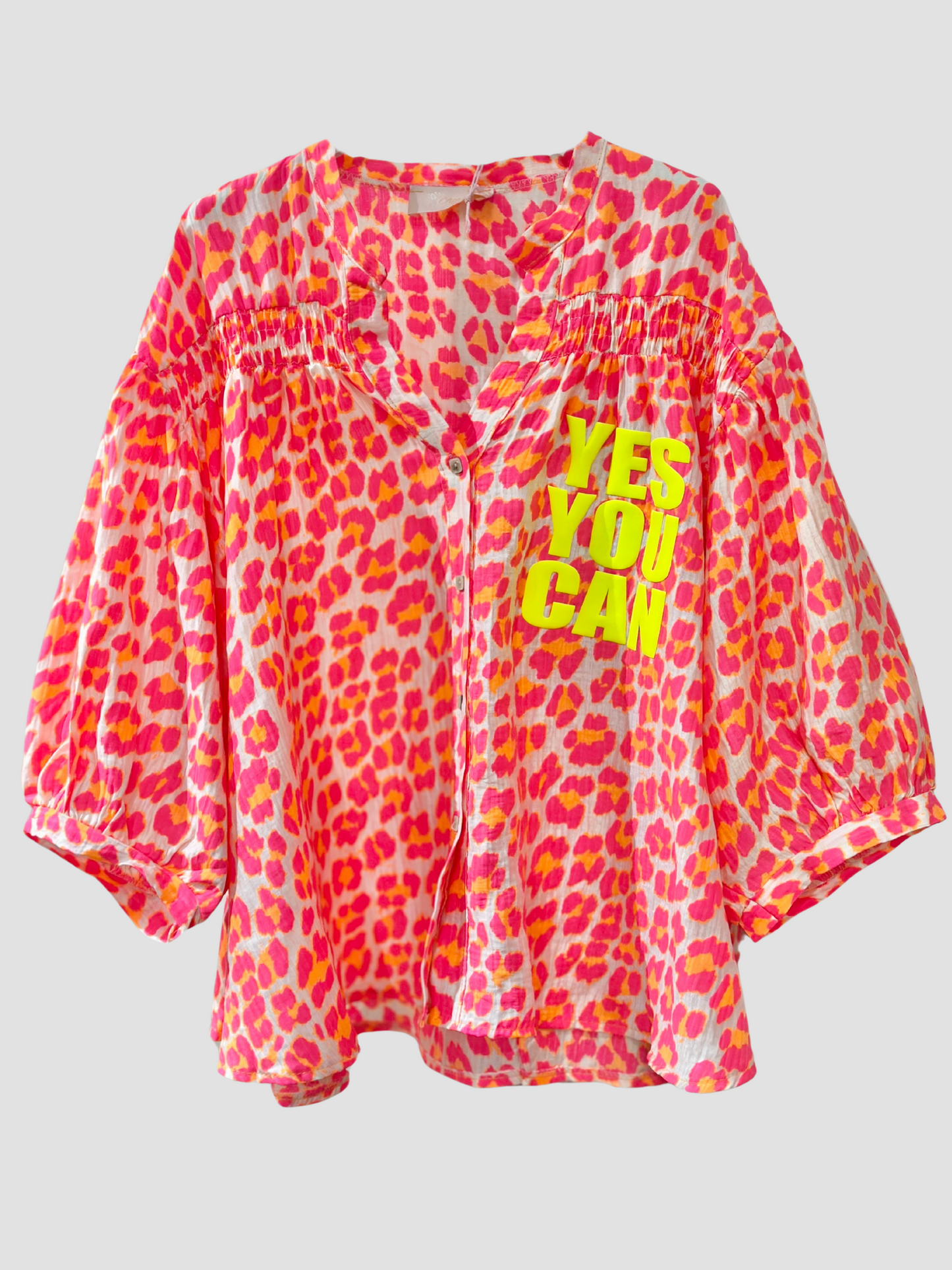Chemise Léopard "YES YOU CAN"